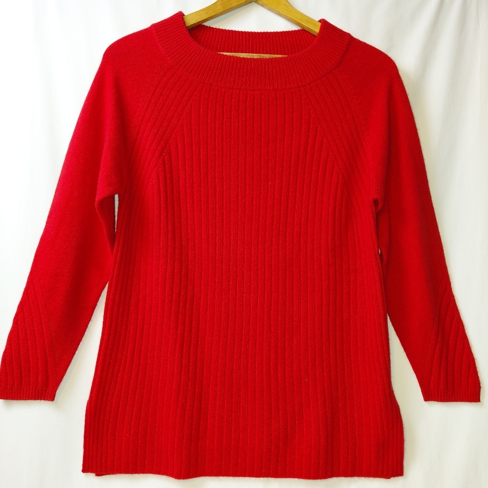 Soft‎ Surroundings 100% Cashmere Sweater Women's Size XS Red